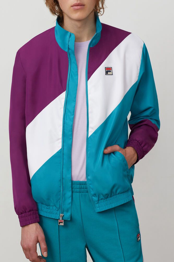 Jachete Fila Barbati Violet/Albastri Cruz Windbreaker WSRN-32659